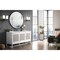 James Martin Vanities Athens 60in Single Vanity, Glossy White w/ 3 CM Carrara White Top E645-V60S-GW-3CAR - alternate 7